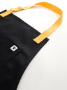 Delantal Chef line black apron Tablyer, delantal de cocina negro y amarillo