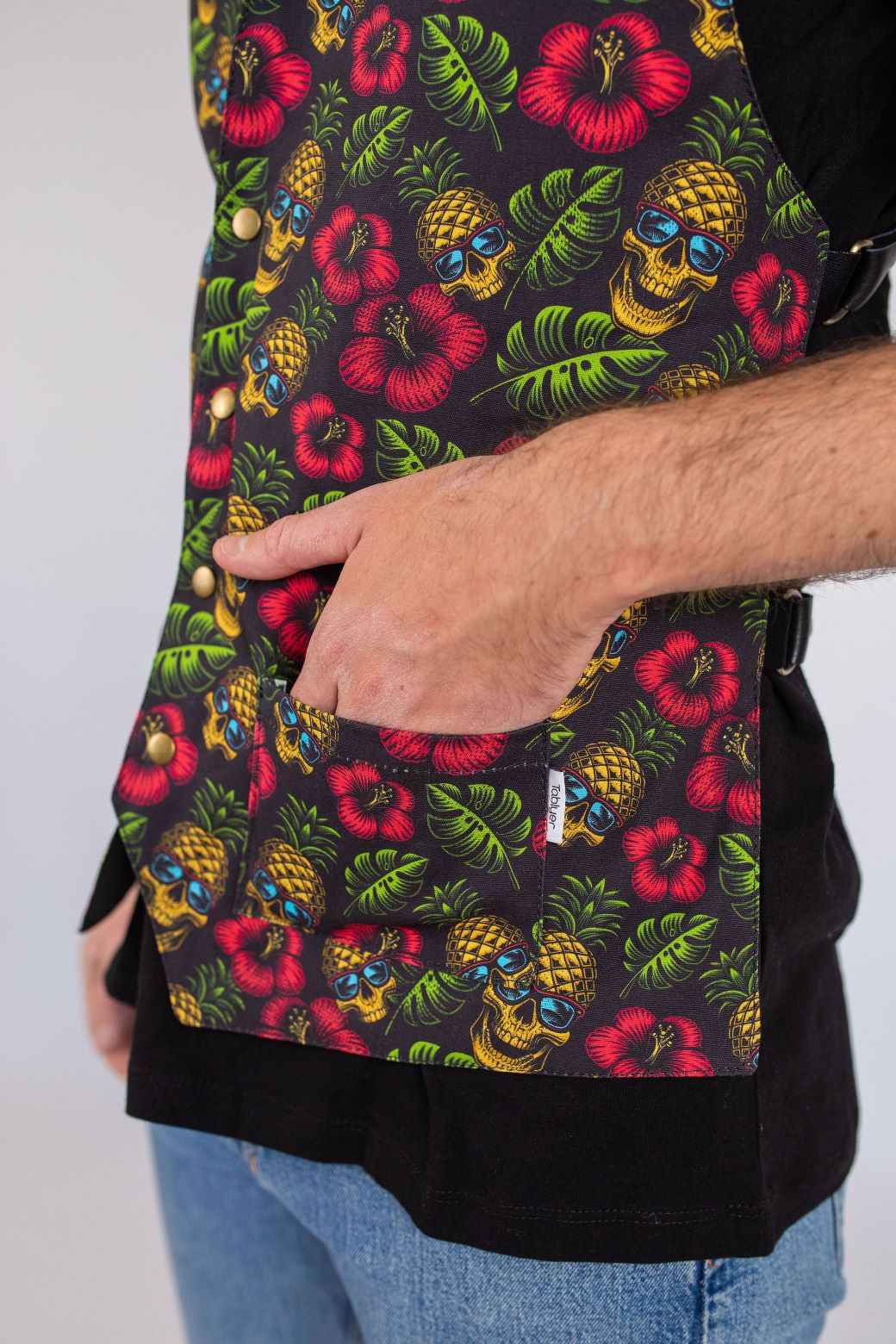 Chaleco Skull Pineapple Delantales Originales y Delantales de Cocina | TABLYER