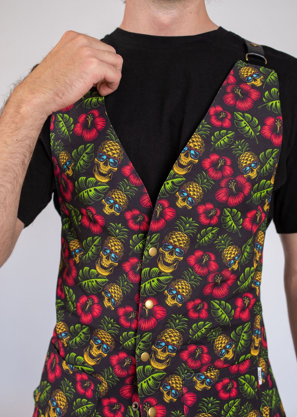 Chaleco Skull Pineapple Delantales Originales y Delantales de Cocina | TABLYER