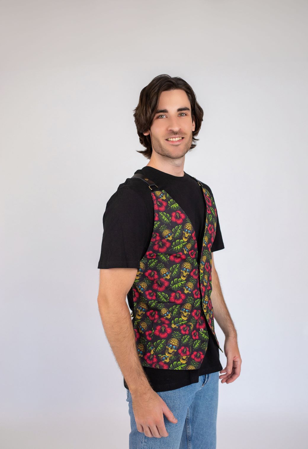 Chaleco Skull Pineapple Delantales Originales y Delantales de Cocina | TABLYER