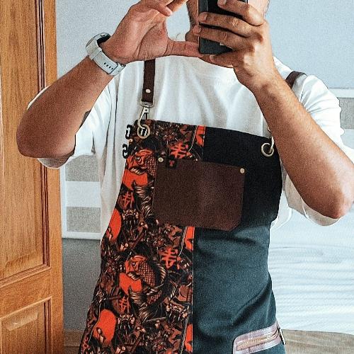 Delantal para personal de restaurantes y personal de tiendas.