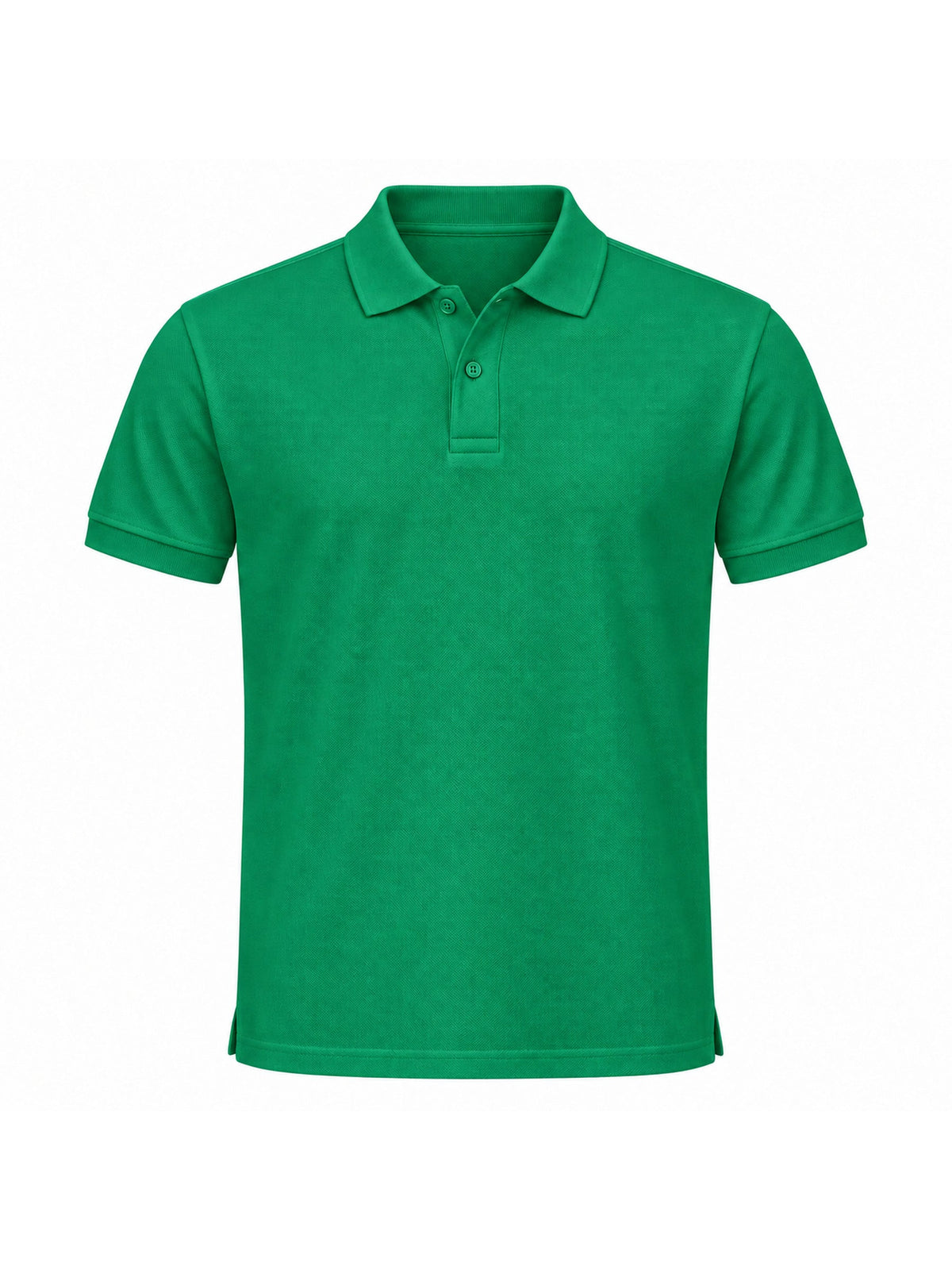 Polo Soho — Algodón Piqué 180 g, color Verde Kelly (KG), frontal sin marca de proveedor