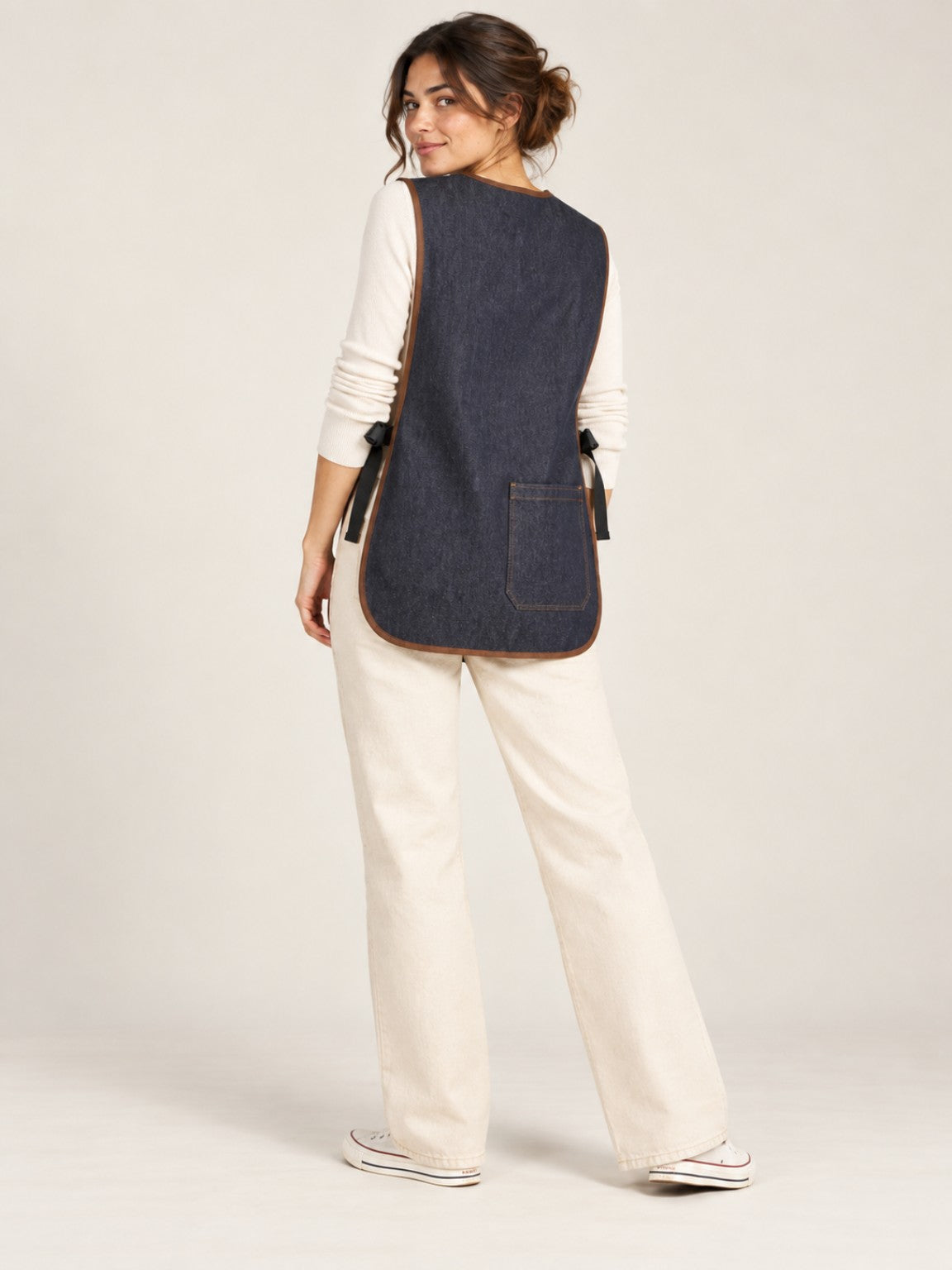 Casulla Pittsburgh Denim vista trasera en modelo