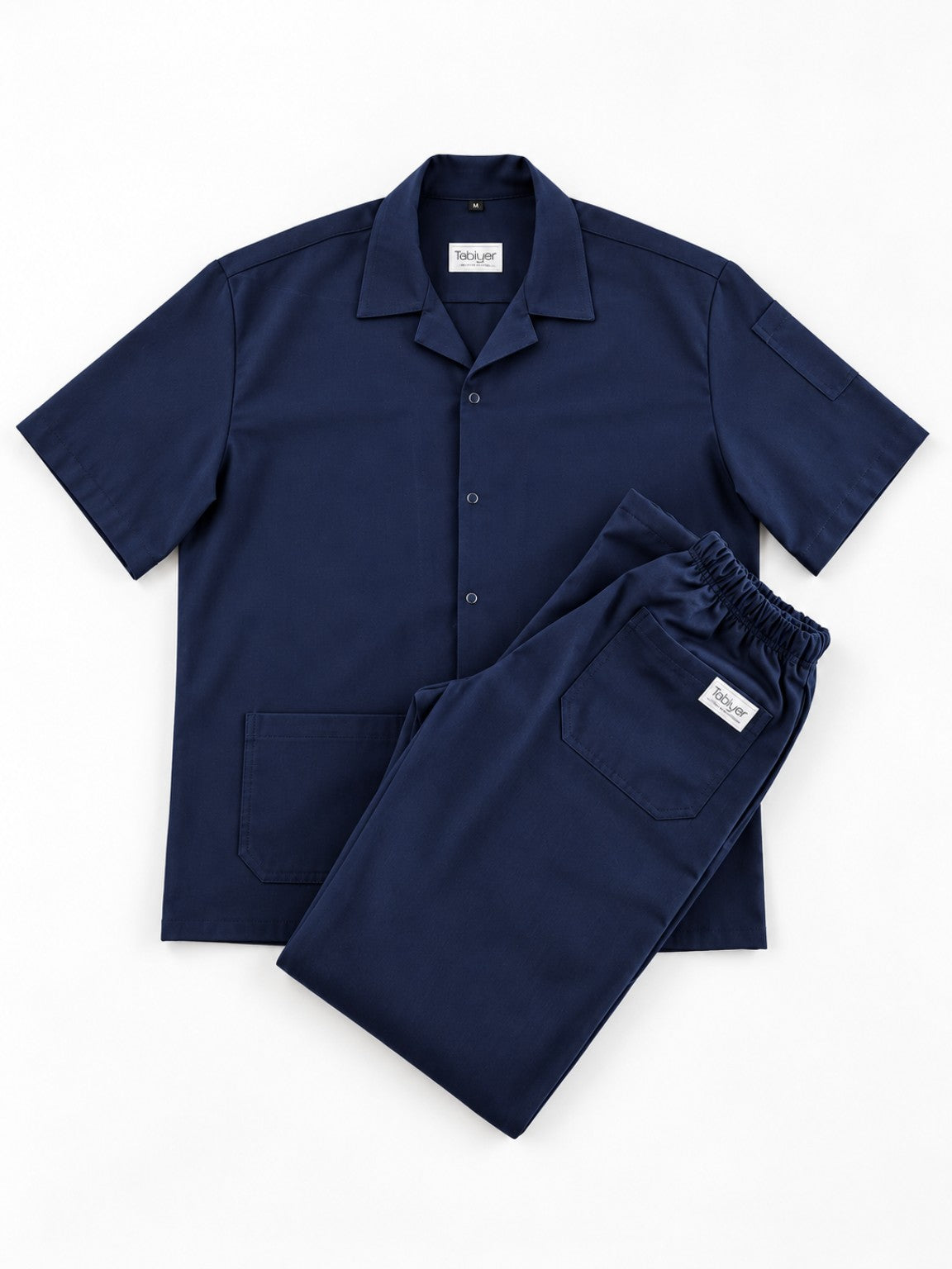 Conjunto Worker Blue de camisa y pantalón en algodón orgánico